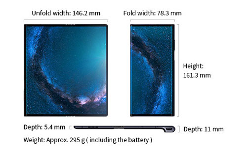 Huawei Mate X Foldable Phone Specification